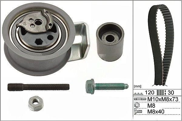 Kit distributie Audi A3 (8L), A4 (B6), A6 (C5); Ford Galaxy 1 (WGR); Seat Alhambra (7M), Arosa (6H), Leon (1M); Skoda Fabia 1 (6Y), Octavia (1U), Sup