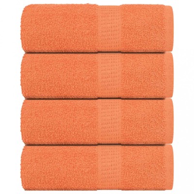Gossi prosoape cu sapun 4 buc portocaliu 30x30cm 360 g/m2 100% bumbac foto