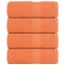 Gossi prosoape cu sapun 4 buc portocaliu 30x30cm 360 g/m2 100% bumbac