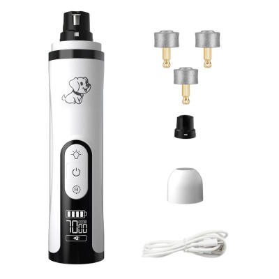 Pila Electrica Unghii pentru Animale de Companie, Sofia CONCEPT&amp;reg;, 3 Viteze, Ecran LCD, Cablu Usb, Alb foto