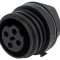 Conector Circular Soclu Mamă 4 PIN Nichelat Buccaneer 900