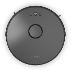 Aspirator robot Aeno ARC0003S, 0.6 L, Autonomie 130 minute, 2500 Pa, LiDAR, Wifi, Negru