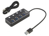 Hub USB 3.1 cu 4 Porturi și &Icirc;ntrerupător, Gembird