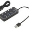 Hub USB 3.1 cu 4 Porturi și &Icirc;ntrerupător