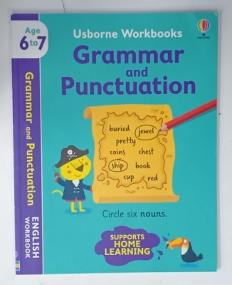 GRAMMAR AND PUNCTUATION , , USBORNE WORKBOOKS , AGE 6 to 7 , 2021 foto
