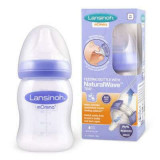 Cumpara ieftin Biberon cu tetina din silicon flux lent Momma, 160 ml, Lansinoh