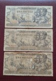 Lot 100 lei 1947 iunie/august/decembrie