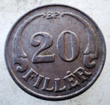 1.337 UNGARIA 20 FILLER 1926, Europa, Cupru-Nichel