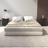 vidaXL Noptiere, 2 buc., negru, 36x30x54 cm, lemn masiv de pin