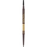 Eveline Cosmetics Micro Precise creion pentru spr&acirc;ncene rezistent la apă perie 2 in 1 culoare 03 Dark Brown 4 g