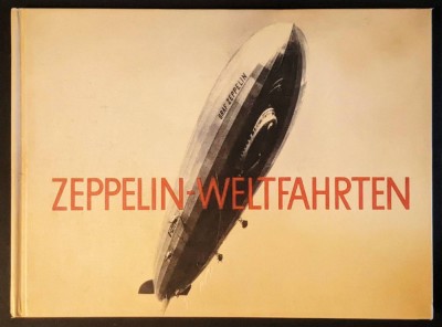 Album ZEPELIN &amp;ndash; TURURI MONDIALE / ZEPPELIN &amp;ndash; WELTFAHRTEN 265 Reproduceri foto Schite constructive Harti trasee Cartonat 29x21cm Aeronautica Zepeline foto