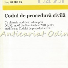 Codul De Procedura Civila - Actualizat Septembrie 2004