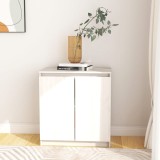 VidaXL Dulap lateral, alb, 60x36x65 cm, lemn masiv de pin 833098