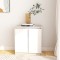 vidaXL Dulap lateral, alb, 60x36x65 cm, lemn masiv de pin