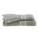 Set De Baie Mănușa + Prosop 50X90 Cm + Prosop 70X130 Cm &ndash; Verde Pastel | Seturi Prosoape Baie