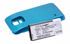 Baterie extinsa albastra pentru Samsung galaxy s5 mini u.a. 3800mAh foto