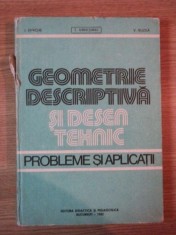 GEOMETRIE DESCRIPTIVA SI DESEN TEHNIC . PROBLEME SI APLICATII de ION ENACHE , V. BUZILA , T. IVANCEANU , 1982 , MICI DEFECTE LA COTOR foto