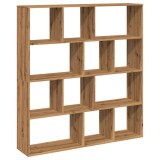 Cumpara ieftin Biblioteca, stejar artizanal, 132x29x141,5 cm, lemn prelucrat