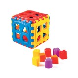 Jucarie Sortator cu 4 forme geometrice, 8 piese, multicolor, ATU-086133, Oem