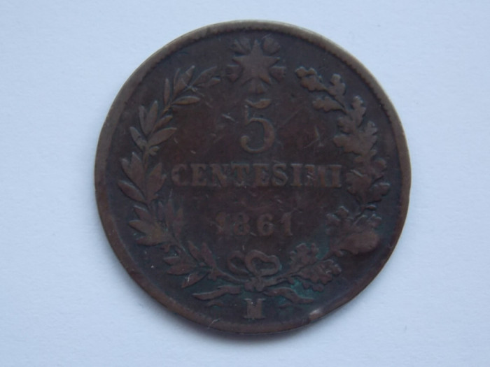 5 CENTESIMI 1861 M ITALIA