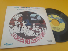 VINIL WALT DISNEY CANTA PIERO GIORGETTI-LA CARICA DEI CENTO E UNO DISC STARE FB foto