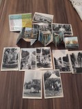 Cumpara ieftin SET 10 MINI VEDERI/CARTI POSTALE PETRODVORET ALB-NEGRU ANII 60, Necirculata, Fotografie