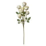 Cumpara ieftin Trandafiri artificiali albi verzi 8x8x55 cm