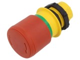 Comutator Siguranță 22mm LOVATO ELECTRIC, Cap Ciupercă Roșu, 2 Poziții