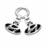Cumpara ieftin Set 2 Brelocuri Hyundai Premium 3D, Metalic, Doua Fete, Magrot 26001