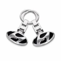 Set 2 Brelocuri Hyundai Premium 3D, Metalic, Doua Fete, Magrot 26001