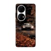 Husa compatibila cu Huawei P50 Pro model Audi in Autumn road, Silicon, TPU, Viceversa, Transparent, Carcasa