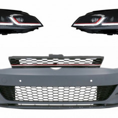 Bara Fata VW Golf VII 7 (2013-2017) si Faruri LED cu Semnal Dinamic 7.5 GTI Look Performance AutoTuning