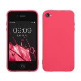 Husa Kwmobile pentru Apple iPhone 4/iPhone 4s, Roz, Silicon, KWM000022PG004C, Carcasa