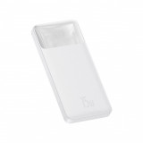 Baterie externa 10000mAh, 15W - Baseus Bipow Digital Display (PPBD050002) - White, 10000 mAh