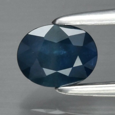 ~ &amp;gt; &amp;gt; SAFIR NATURAL ALBASTRU NETRATAT - 0,43 ct. Certificat de Autenticitate foto