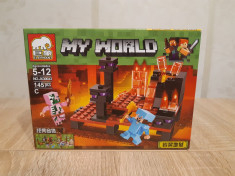 NOU/SIGILAT - Set de 145 piese tip lego Minecraft - ( ELEPHANT C ) foto