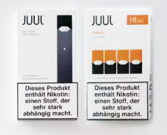 KIT Construit JUUL Black + 1Pack Aroma Mango 18mg foto