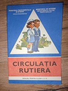 Circulatia rutiera. Manual pentru clasa a 5-a