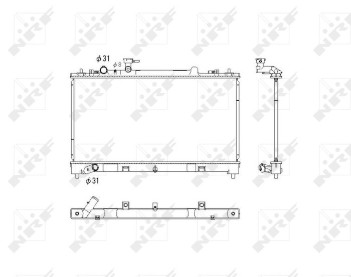 NRF 53752 Radiator, racire motor