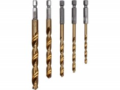 Set 5 burghie placate cu titan, 4-10mm, pentru metal YATO foto