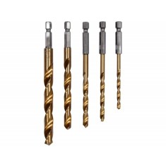 Set 5 burghie placate cu titan, 4-10mm, pentru metal YATO
