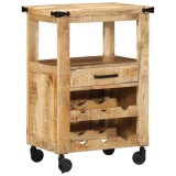 VidaXL Troler de Bucătărie 55x40x80 cm Lemn Rustic Masiv de Mango