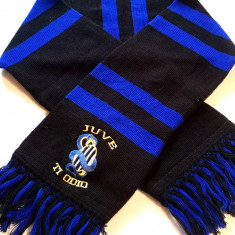 Fular (bar scarf) fotbal suporter INTERNAZIONALE Milano / "Juve ti Odio"