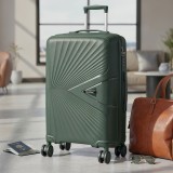 Cumpara ieftin Set valize Leziter TraveLux Endure II cu roti 360&deg;, ABS, verde inchis (2 piese)