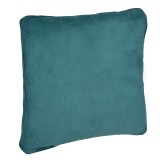Pernă Decorativă, Model Reliefat, Culoare Petrol, 50x50cm, Poliester, Oem