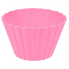 Bol Plastic, Model Cupcake, Culoare Roz, Capacitate 125ml