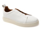 Pantofi sport BULLETTI albi, 7178, din piele naturala