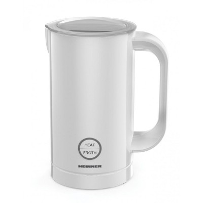 Aparat pentru spumat laptele Heinner, 450 W, capacitate spumare 100 ml, 4 functii, Alb foto