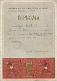 A4056N Diplomă sportivă, atletism, 1962, Rom&acirc;nia