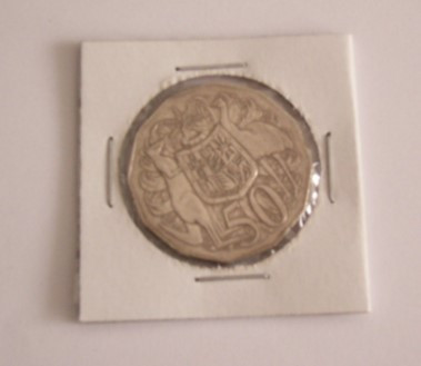 M3 C50 - Moneda foarte veche - 50 centi - Australia - 1971 foto